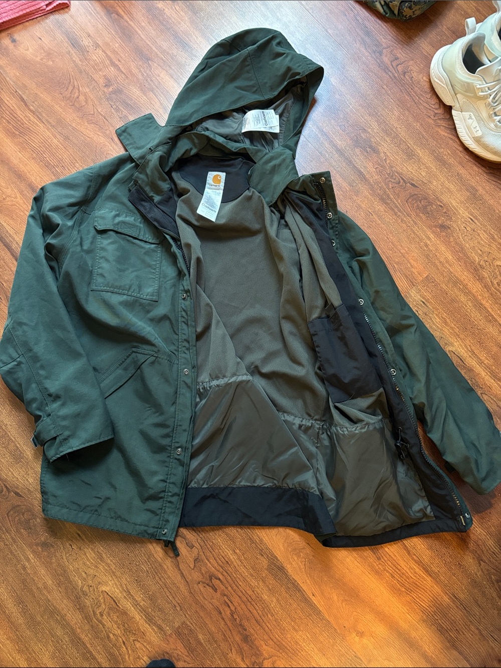 Carhartt Hooded Field Jacket - Dark Green